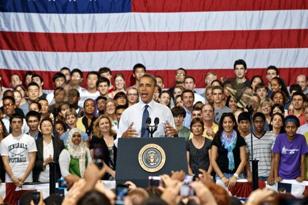 سخنرانی اوباما در میان دانش آموزان