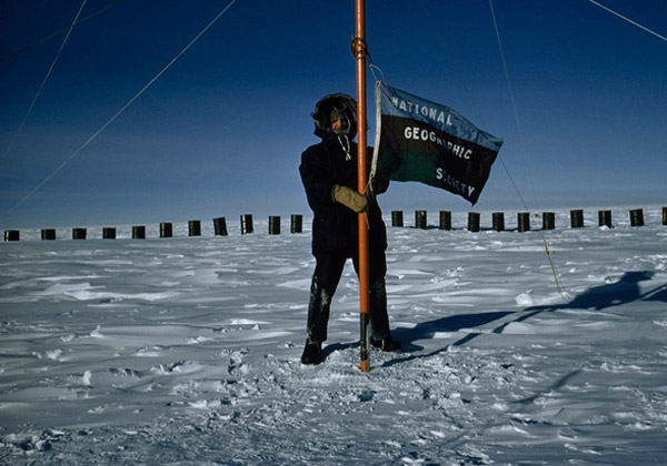 نخستین محقق نشنال جئوگرافیک در قطب جنوب