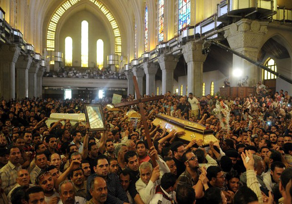 مراسم تدفین قبطی های مصر