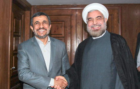 احمدی‌نژاد و روحاني تبریک گفتند