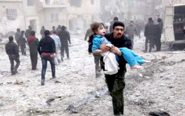 صدها شهروند سوريه بر اثر سلاح شيميايي خفه شدند