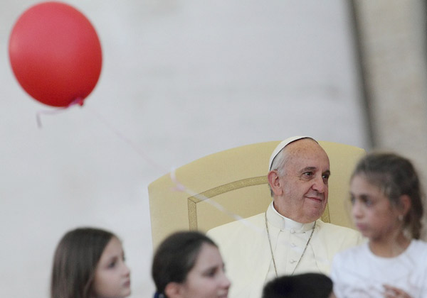 حضور پاپ فرانسیس در جشن روز خانواده در واتیکان
