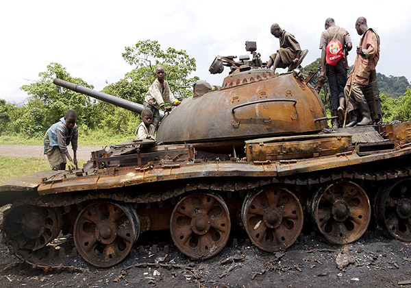 بازی با تانک در کنگو