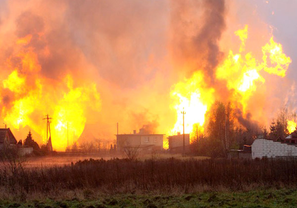 انفجار خط لوله گاز؛ روستایی در غرب لهستان