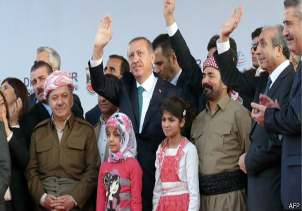دیدار نخست‌وزیر ترکیه با رئیس اقلیم کردستان عراق
