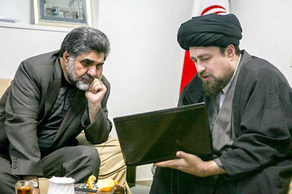 دیدار سید حسین هاشمی استاندار تهران با سید حسن خمینی در جماران