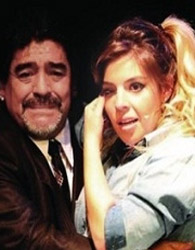مارادونا و دخترش