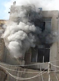 انفجار ساختمان مسکونی در خیابان کارگر