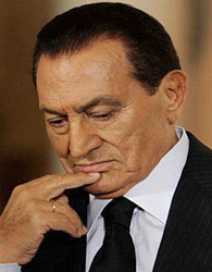 حمايت حسني مبارك از قانون اساسي جد‌يد‌