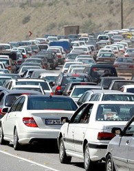 ترافیک در جاده چالوس-کرج و رشت-قزوین
