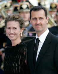 اسد و همسرش