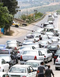 ترافیک نیمه سنگین در محور قزوین- رشت