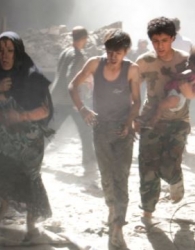 در طي 10 روز گذشته؛  ۲۰۰ غیرنظامی سوري با بمباران بشكه‌اي كشته شدند