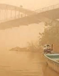 باران آلوده در خوزستان دلیلِ تنگی​نفس مردم