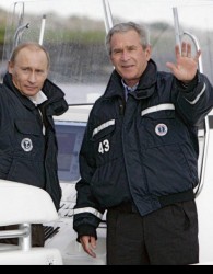 خاطرات جورج بوش از ماهیگیری با پوتین