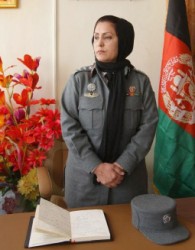 اولین فرمانده پلیس زن در افغانستان/تصاوير