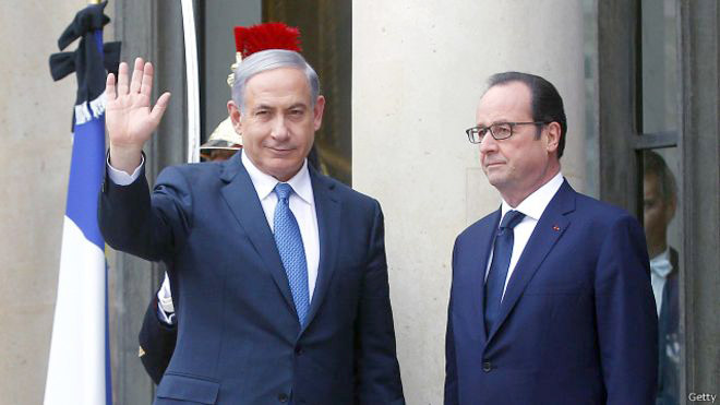فرانسه مخالف شرکت نتانياهو در پاريس بود