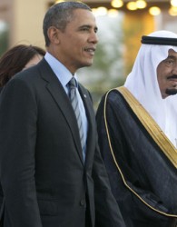 سفر اوباما به عربستان با هیاتي عالی‌رتبه‌