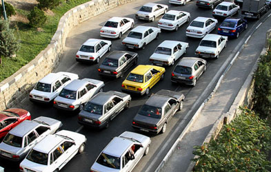 ترافیک نیمه سنگین در محور کرج - چالوس