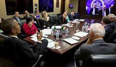 جلسه ویدئویی کری و اوباما درباره مذاکرات
