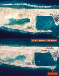 ساخت فرودگاه در دریای پرمناقشه چین