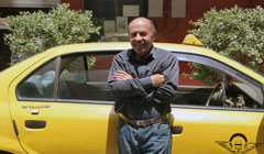 خوش‌اخلاق‌ترین راننده تاکسی ایران!/تصاوير
