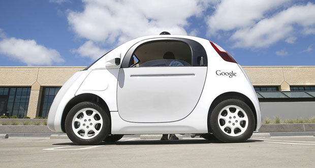 خودروهای بی‌راننده گوگل در خیابانها/عکس