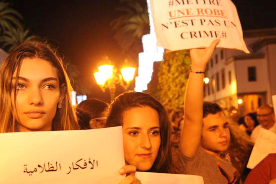 کمپین "لباس جرم نیست" زنان مراكشي