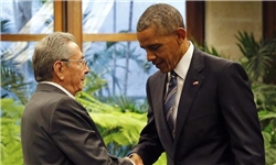 اوباما و کاسترو دیدار کردند
