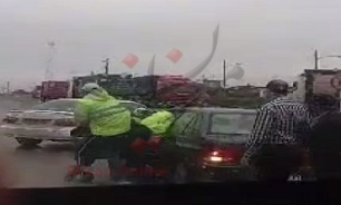 واکنش پلیس به فیلم کتک‌كاري یک راننده