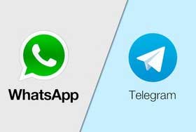 واتس‌اپ در جهان، تلگرام در ایران