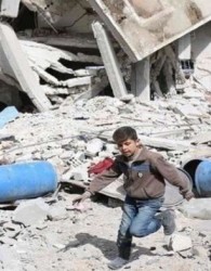100هزار کودک در حلب گرفتار جنگ هستند