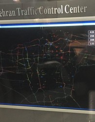 نقشه ترافیکی تهران قرمز شد