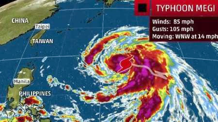 توفان «مگی» تایوان را در هم کوبید