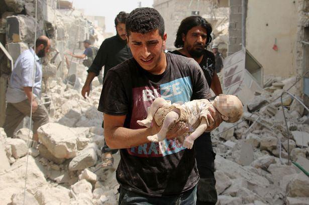 ۵۵ کشته و دهها مجروح در بمباران حلب