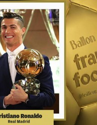 رونالدو برای چهارمین بار توپ طلای جهان را ربود
