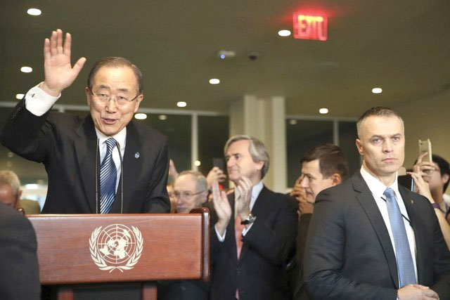 خداحافظی بان کی‌مون از سازمان ملل