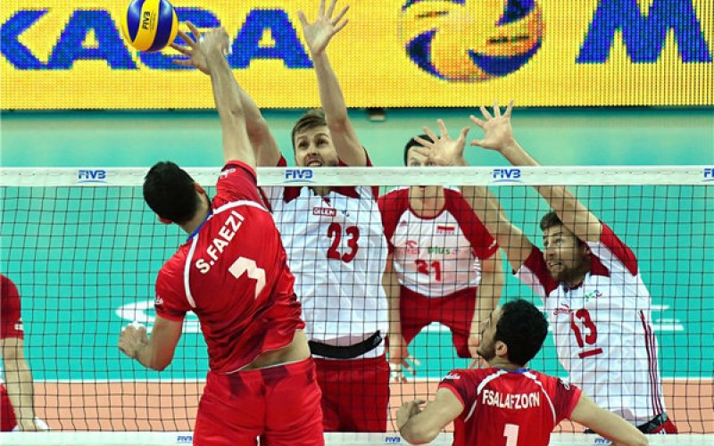 پیروزی بزرگ واليبال ایران برابر لهستان