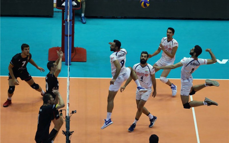 پیروزی تیم ملی والیبال ایران بر بلژیک