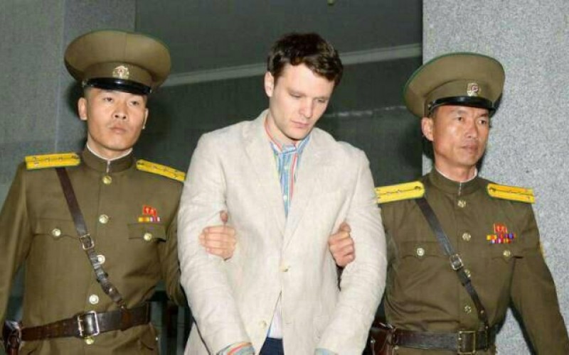 زجرکش کردن یک آمریکایی در کره‌شمالی