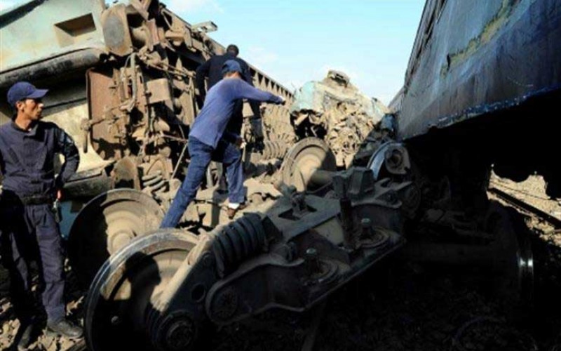 44 کشته در تصادف دو قطار در مصر
