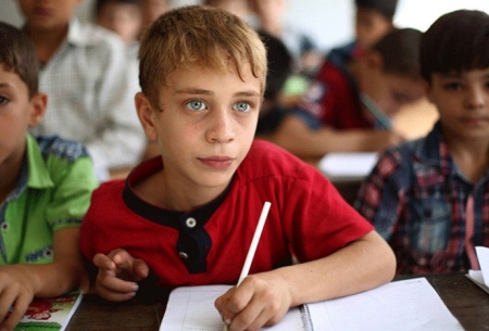 تحصیل کودکان سوری در مناطق جنگی  <img src="https://cdn.baharnews.ir/images/picture_icon.gif" width="16" height="13" border="0" align="top">