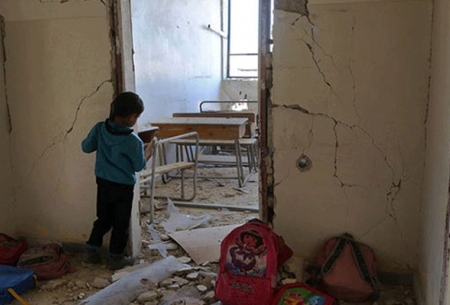 رفتن به مدرسه در مناطق جنگی سوریه‎  <img src="https://cdn.baharnews.ir/images/picture_icon.gif" width="16" height="13" border="0" align="top">