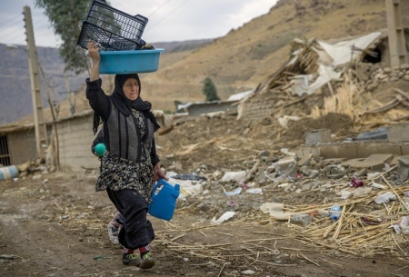 زنان سرپرست خانوار در بهت و شوک زلزله
