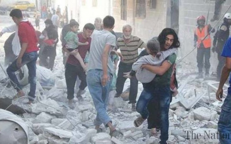قتل 250 غیرنظامی در بمباران 3 روزه اطراف دمشق
