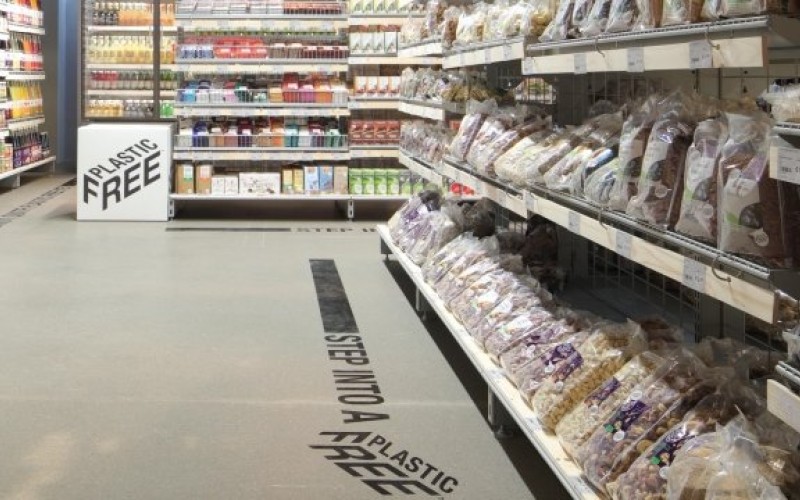 اولین سوپرمارکت بدون پلاستیک جهان