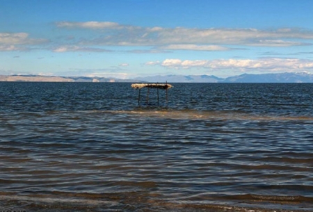 دریاچه ارومیه جان گرفت /تصاویر