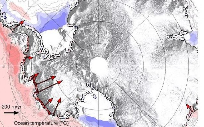 کاهش وسعت صفحه یخی قطب جنوب