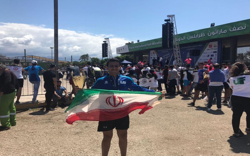 دونده ایرانی قهرمان دوی ماراتن لبنان شد