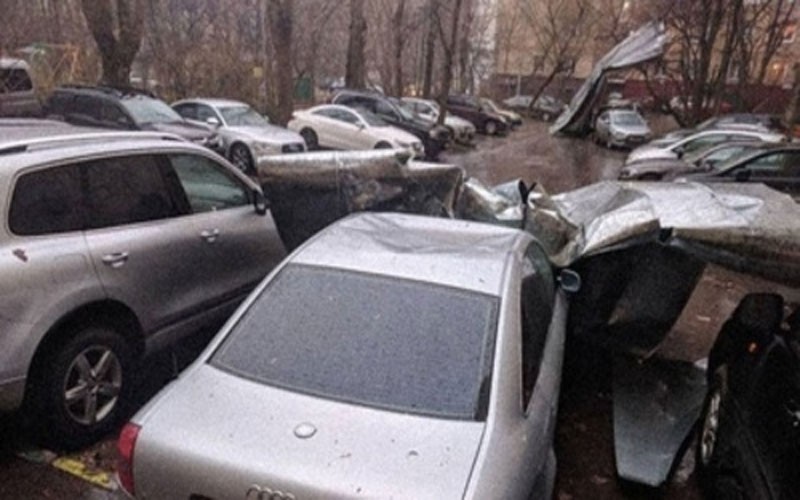 وقوع طوفان در مسکو /تصاوير